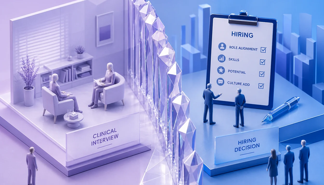 Una entrevista estructurada clínica no es un instrumento de selección — Obrii Consulting